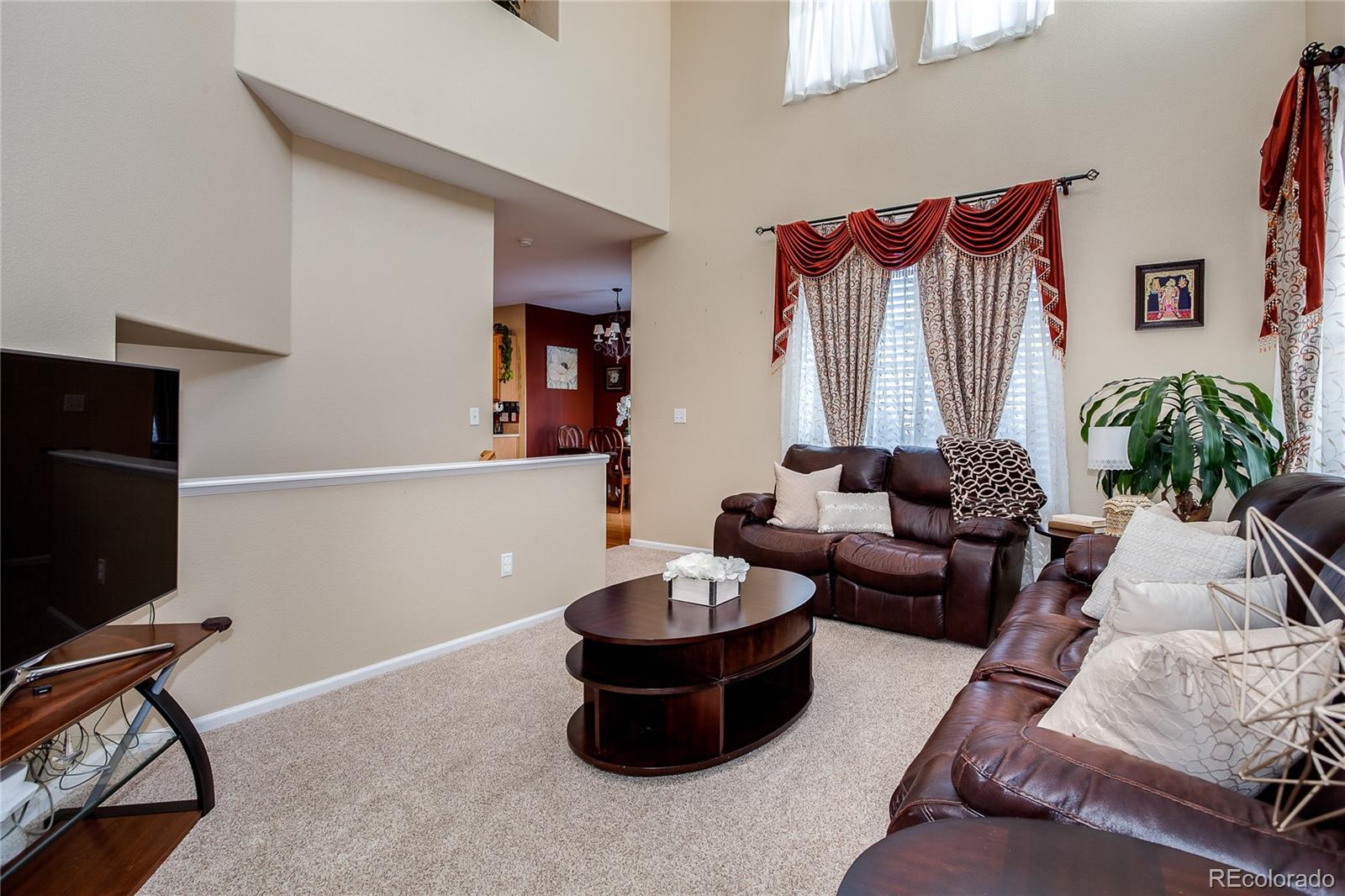 10839 Brooklawn Road Highlands Ranch, CO 80130 - Photo 5 of 32 a living room with furniture and a potted plant