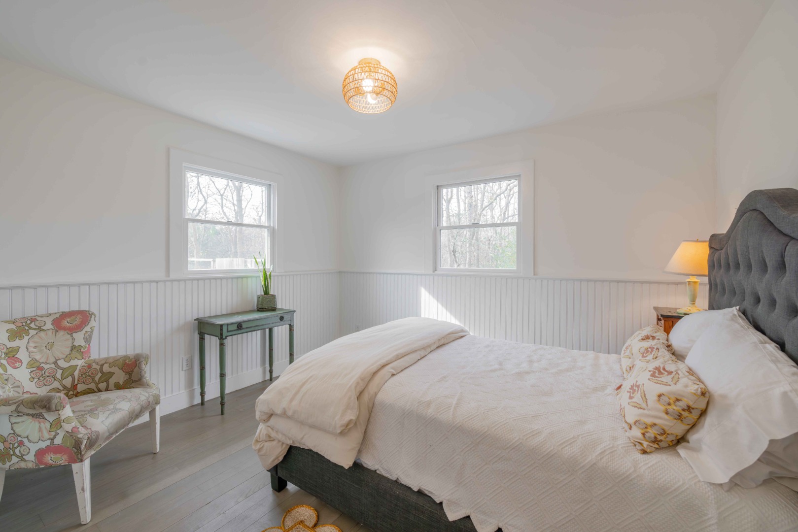 20 Lyons Lane Nantucket, MA 02554 - Photo 16 of 21 a bedroom with a bed and a couch