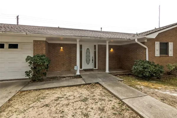 a front view of a house