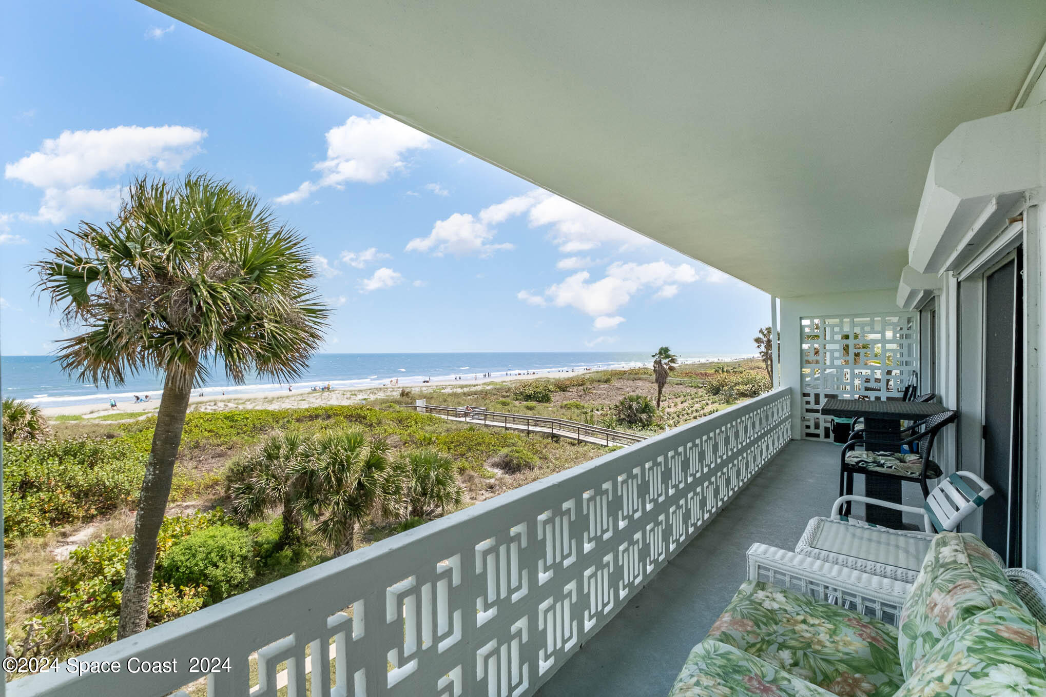 4800 Ocean Beach Boulevard, Unit 311 Cocoa Beach, FL 32931 - Photo 22 of 22 a view of balcony with furniture