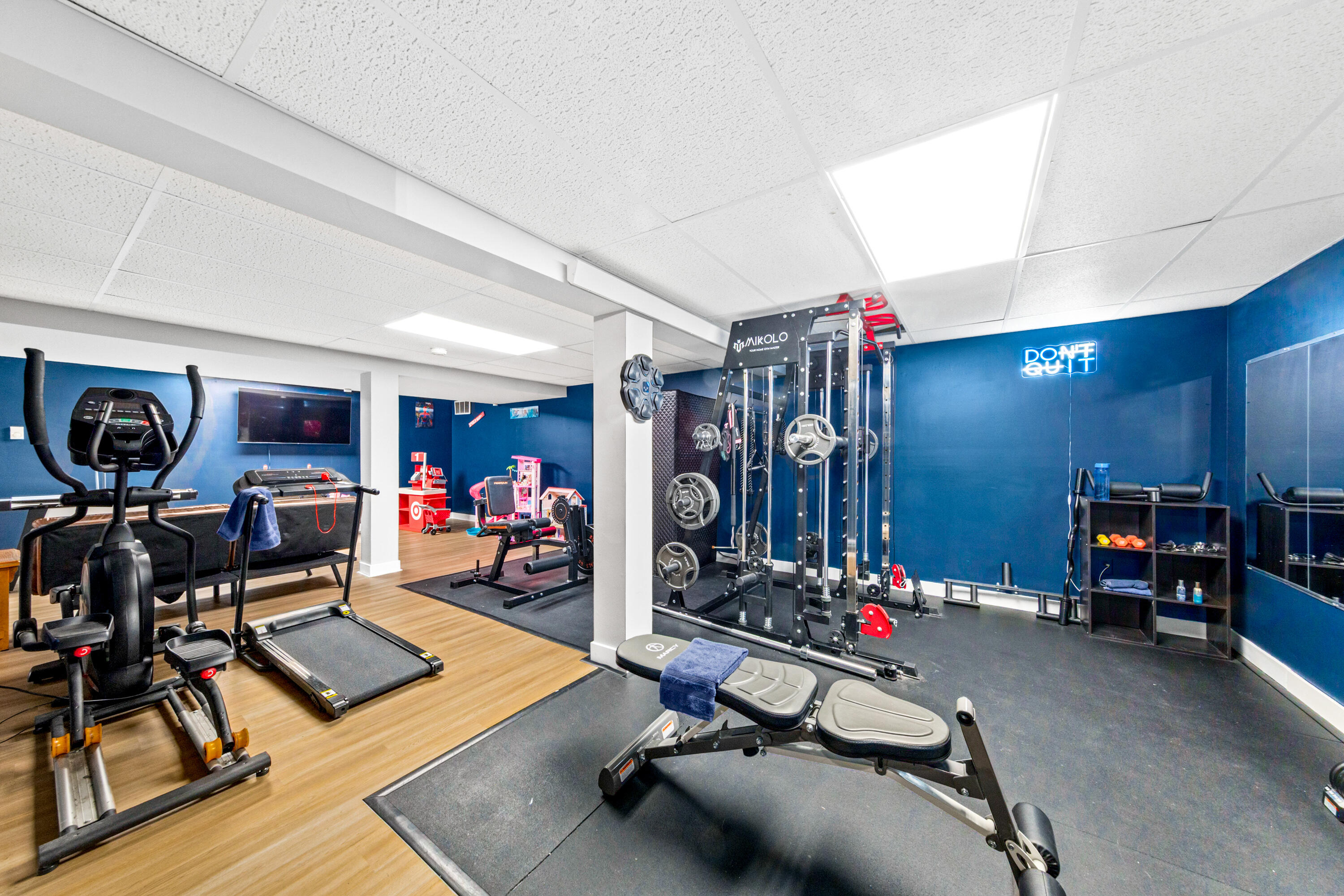 6430 95th Avenue Kenosha, WI 53142 - Photo 43 of 73 Finished Rec Room/Gym Area