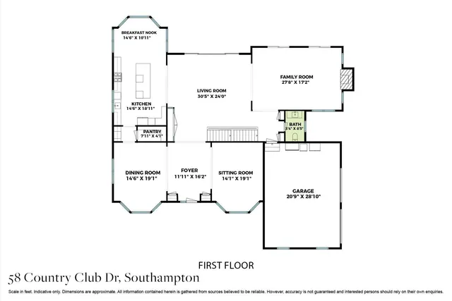 $5,495,000 | 58 Country Club Drive, Southampton, NY 11968