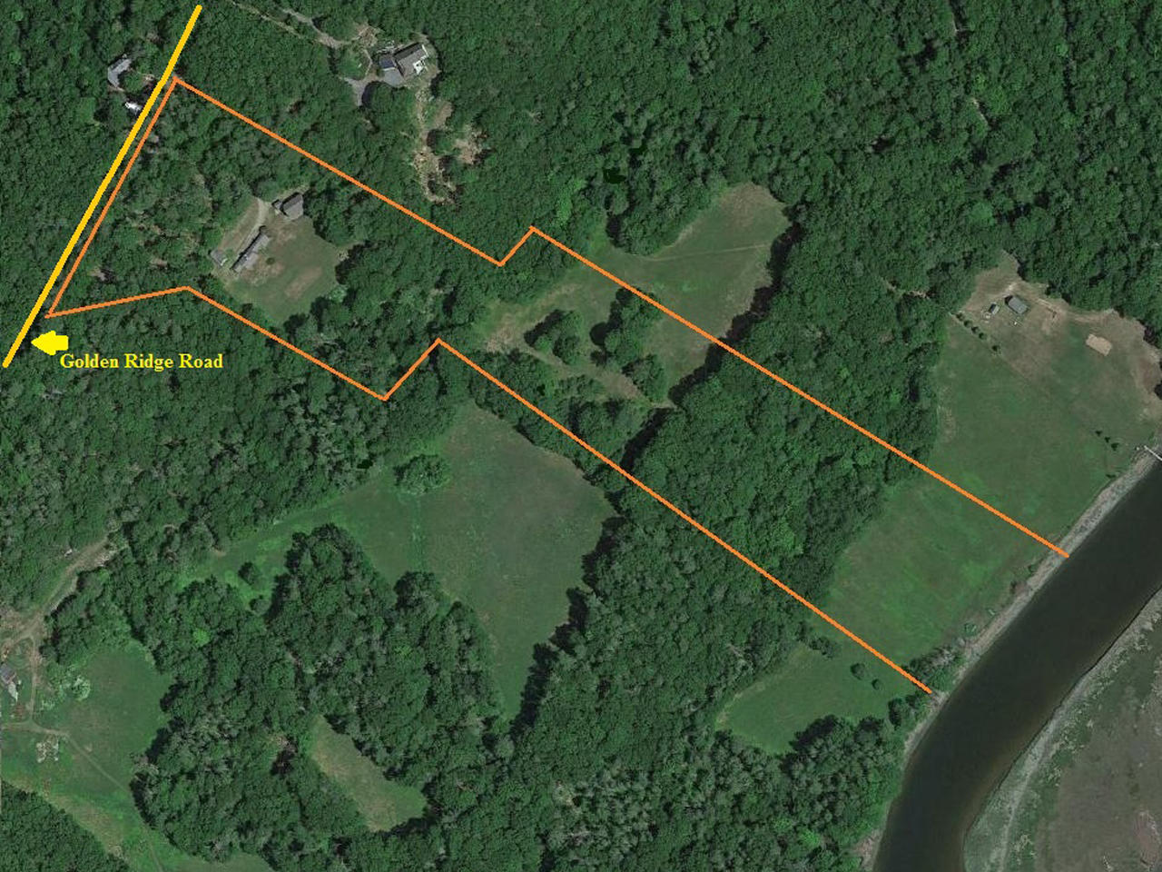 264 Golden Ridge Road Alna, ME 04535 - Photo 4 of 35 Google Earth Aerial-3-1280