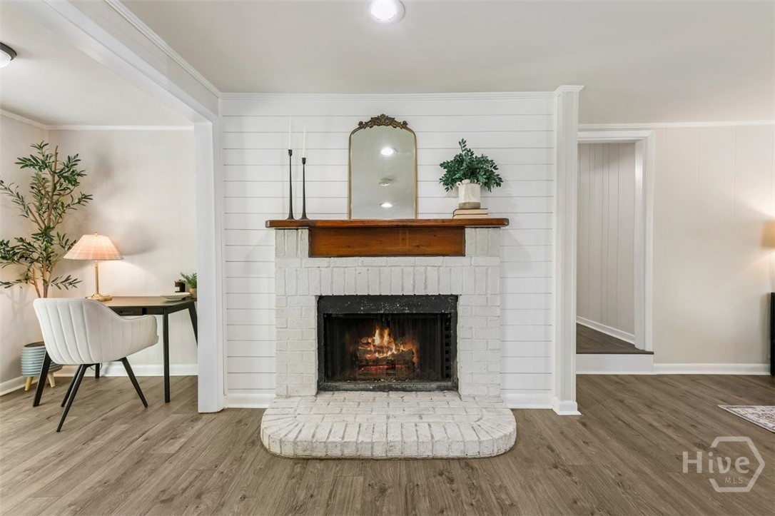 407 Lexington Avenue Rincon, GA 31326 - Photo 10 of 31 Fireplace digitally enhanced. Owners have no knowledge of functionality.