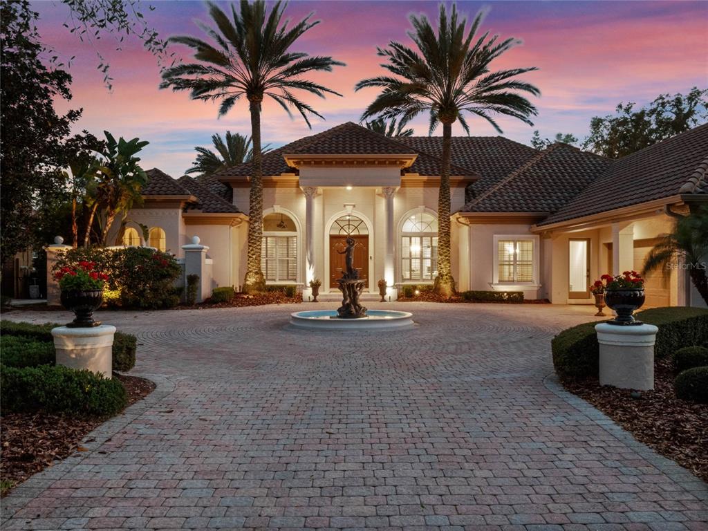 a view of a house with a patio