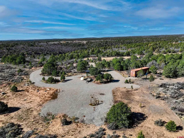 a view of a lake with a beach