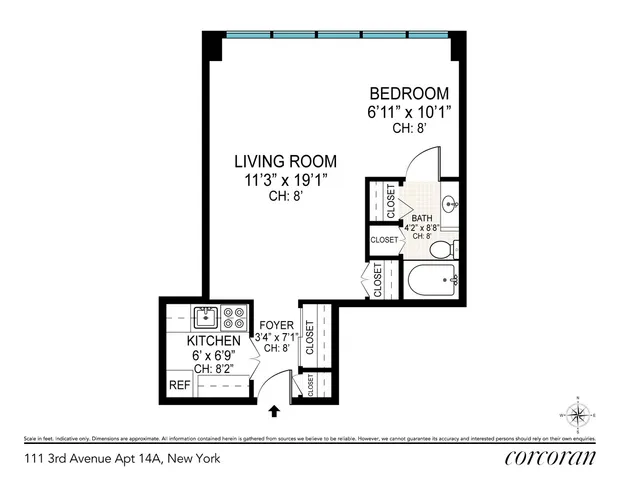 $680,000 | 111 3rd Avenue, Unit 14A | East Village