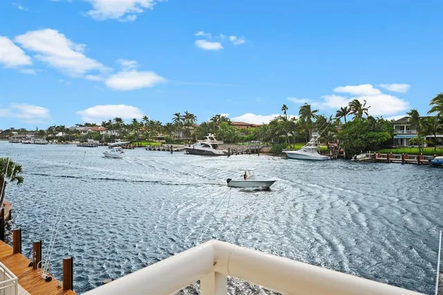 a view of a lake from a balcony