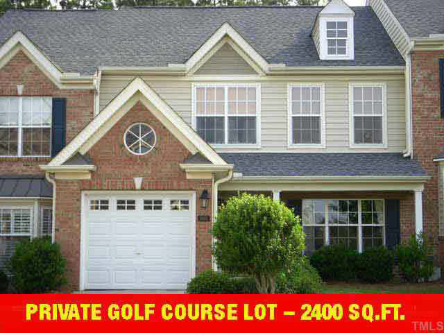 New Price! More sq. footage On the golf course priced below those away from the course. Motivated Seller! This gorgeous Brier Creek townhome backs up to the #6 green of the golf course.