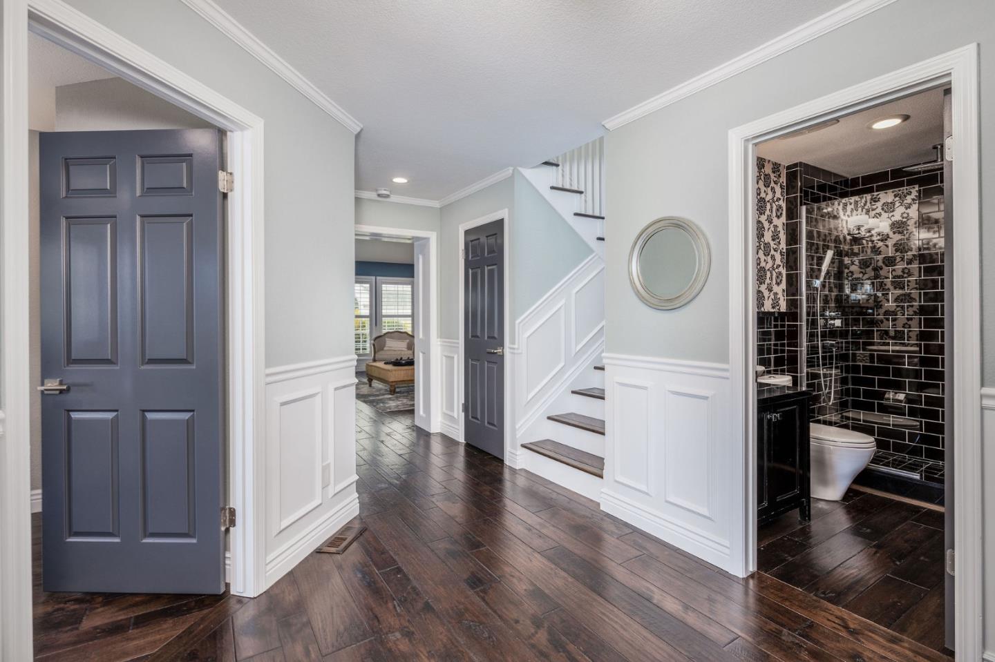 10 Merion Road Half Moon Bay, CA 94019 - Photo 3 of 39 a view of a hallway with wooden floor and staircase