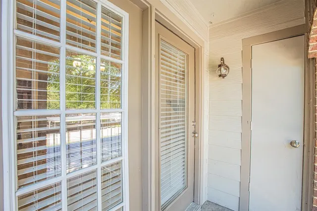 a view of a balcony with outdoor space