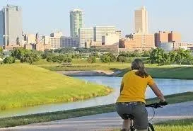 a view of street with sitting area