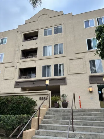 a view of a building with a window