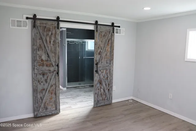 a view of a walk in closet