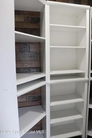 a close view of closet