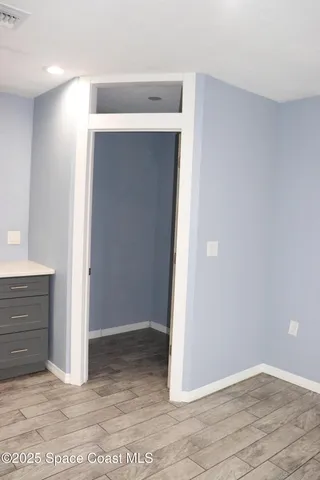 a view of an empty room