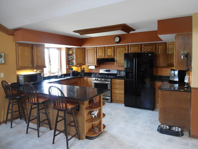 10280 Branch Road Rochelle, IL 61068 - Photo 5 of 17 a kitchen with refrigerator and chairs