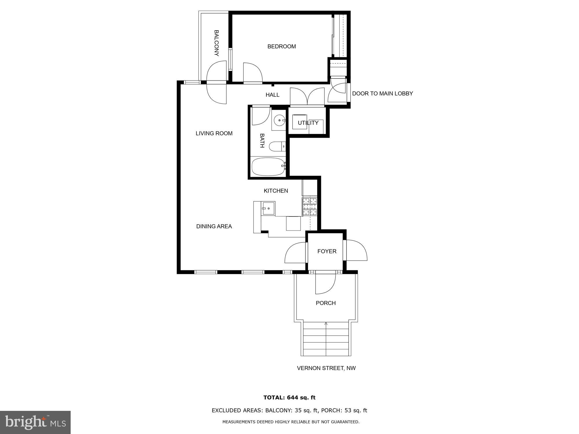 1840 Vernon Street Northwest, Unit 208 Washington, DC 20009 - Photo 26 of 26 a picture of floor plan