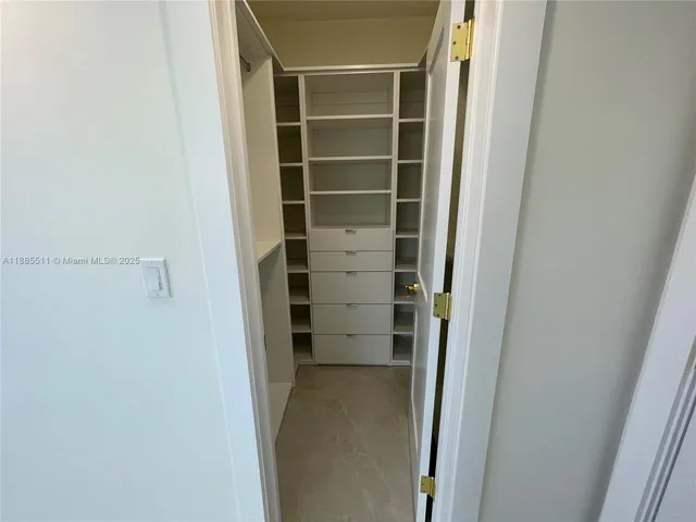 a view of closet area