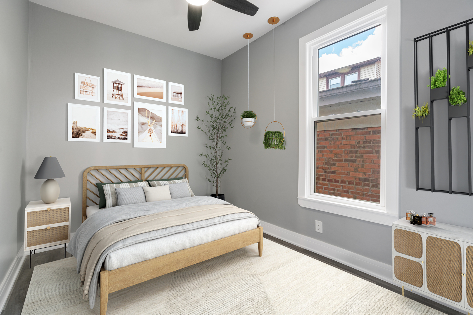 4624 North Springfield Avenue Chicago, IL 60625 - Photo 27 of 44 a bedroom with a bed and a window