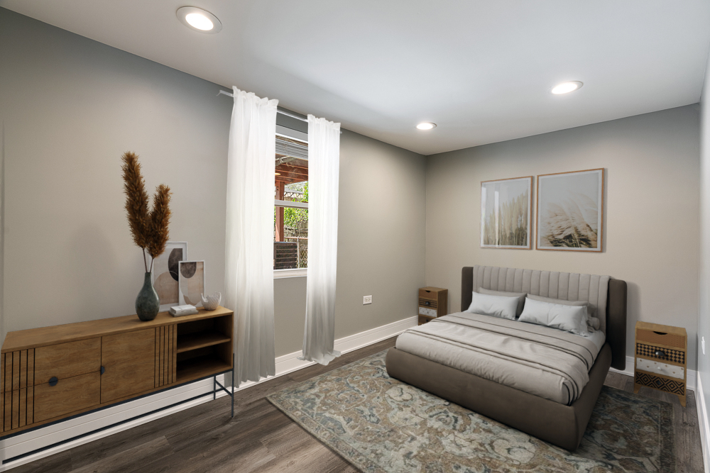 4624 North Springfield Avenue Chicago, IL 60625 - Photo 7 of 44 a bedroom with a bed and a window