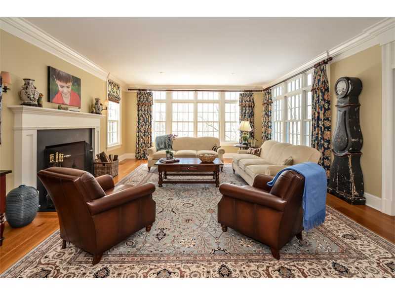 527 Middlesex Road Darien, CT 06820 - Photo 11 of 25 a living room with furniture and a fireplace