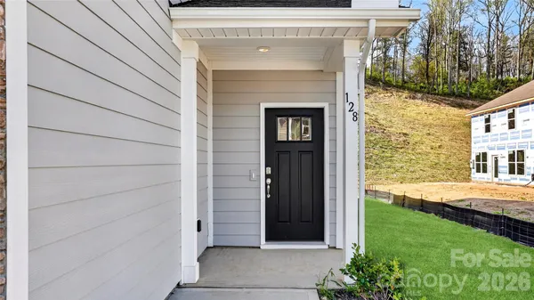 a view of front door of house