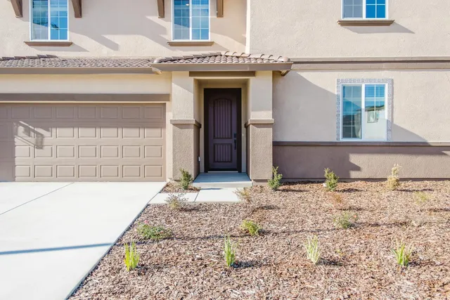 a front view of a house