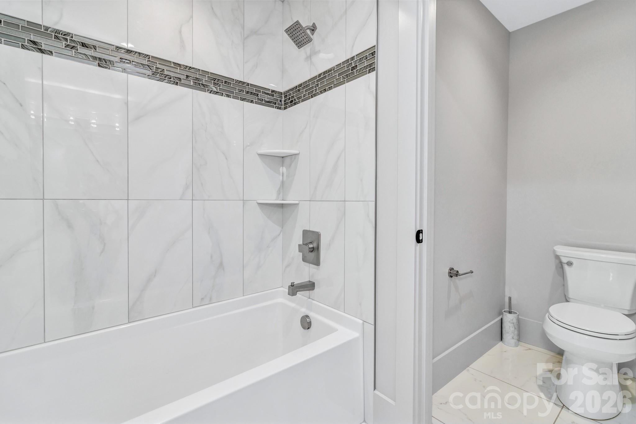 301 Rockbridge Road Mills River, NC 28759 - Photo 34 of 48 a bathroom with a toilet and a bathtub