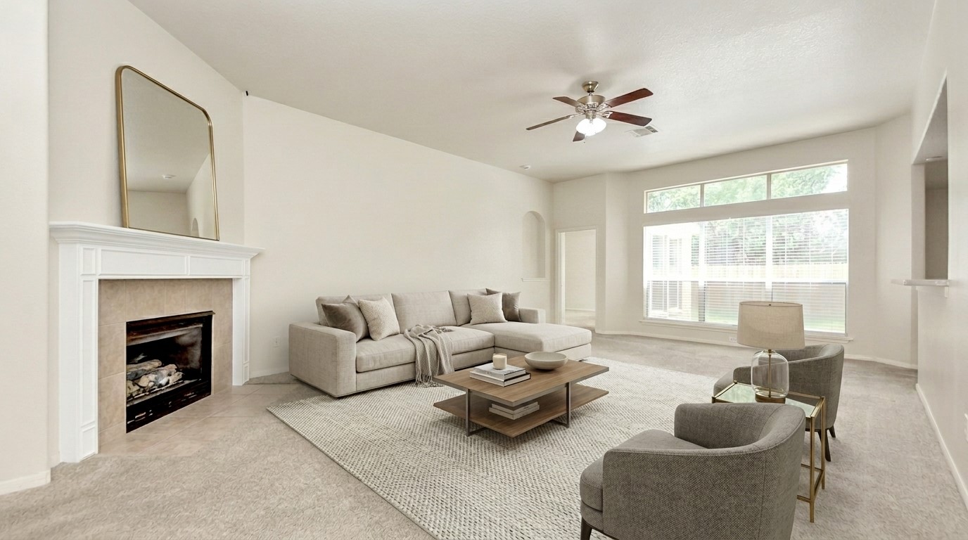 20810 Dappled Ridge Way Humble, TX 77338 - Photo 19 of 40 Virtually Staged - Living Room.