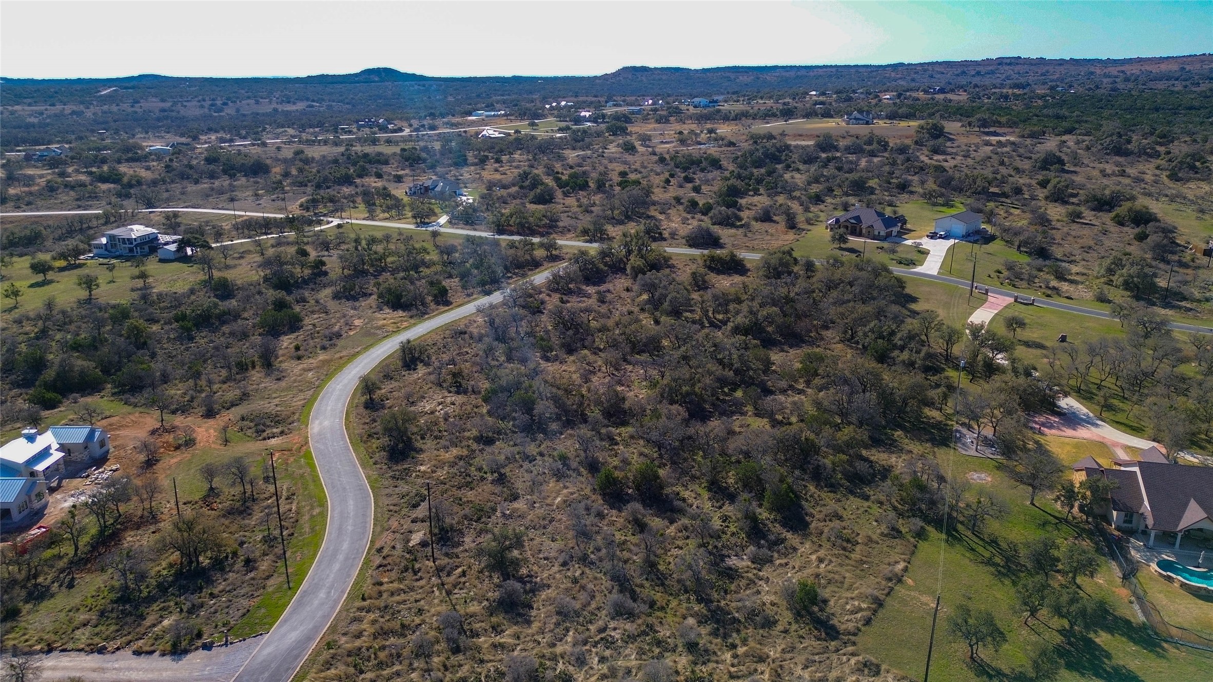 Lot 20 Comanche Ridge Round Mountain, TX 78663 - Photo 3 of 34 AERIAL - BACK OF LOT
