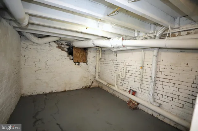 a view of storage and utility room