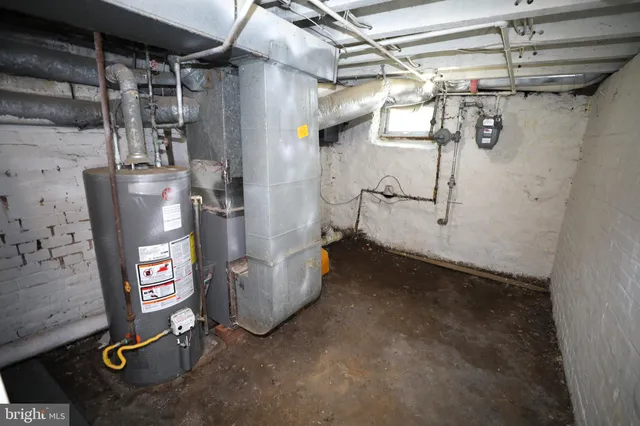 a view of a room with racks