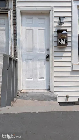 a view of a door of a house