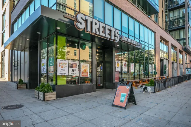 a view of steet with patio