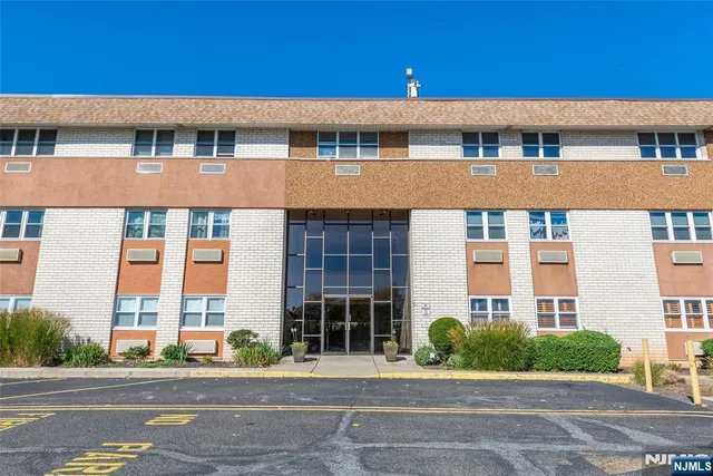 a front view of a building