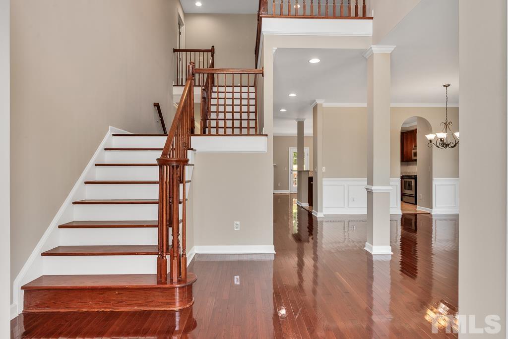 618 Red Cedar Circle Durham, NC 27712 - Photo 6 of 45 a view of entryway with furniture and wooden floor