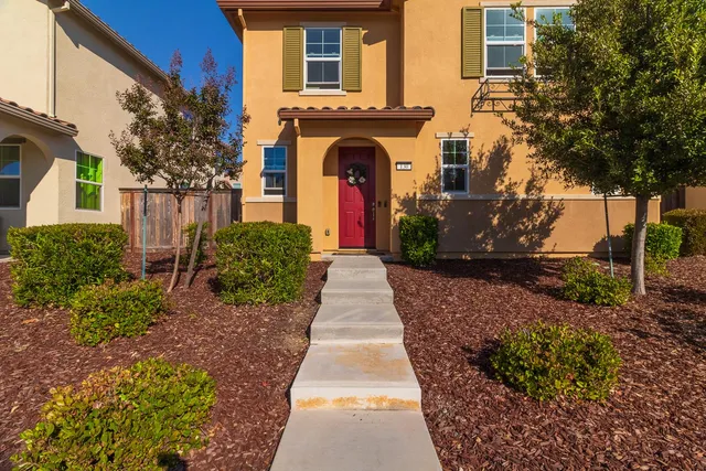a front view of a house