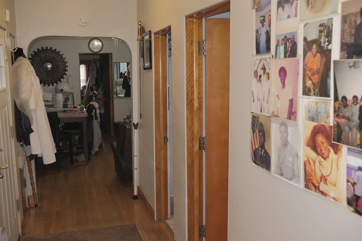 1651 West 79th Street Chicago, IL 60620 - Photo 14 of 29 a view of a hallway with wooden floor and stairs