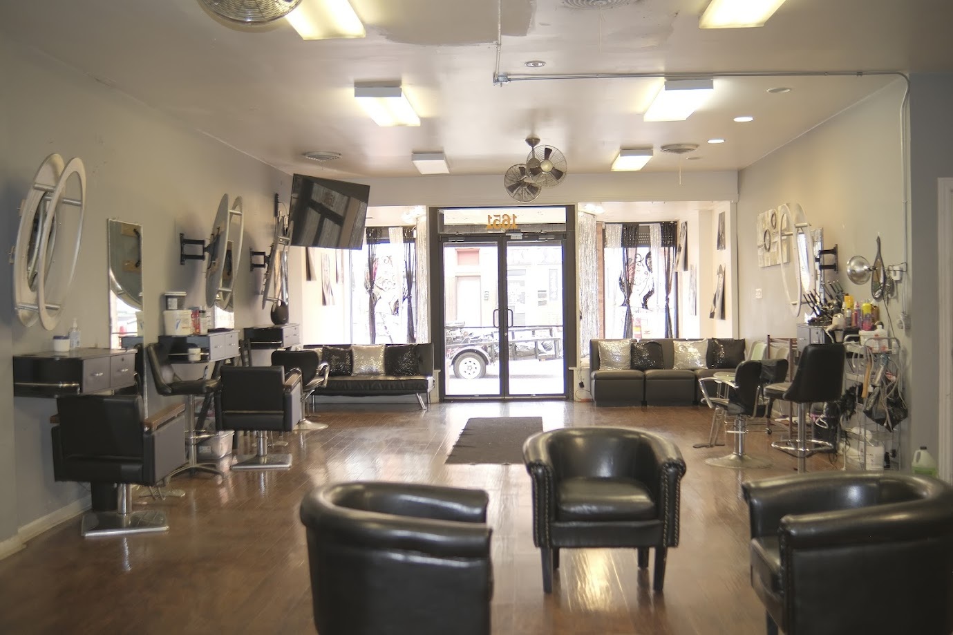 1651 West 79th Street Chicago, IL 60620 - Photo 6 of 29 a living room with furniture large window and flat screen tv