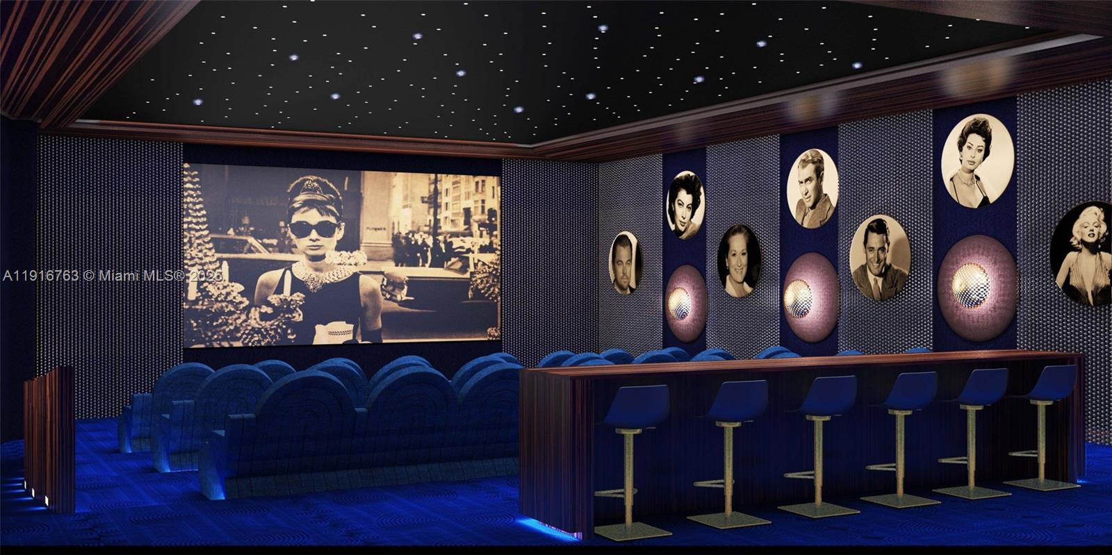 17901 Collins Avenue, Unit 2602 Sunny Isles Beach, FL 33160 - Photo 83 of 85 Movie Theater