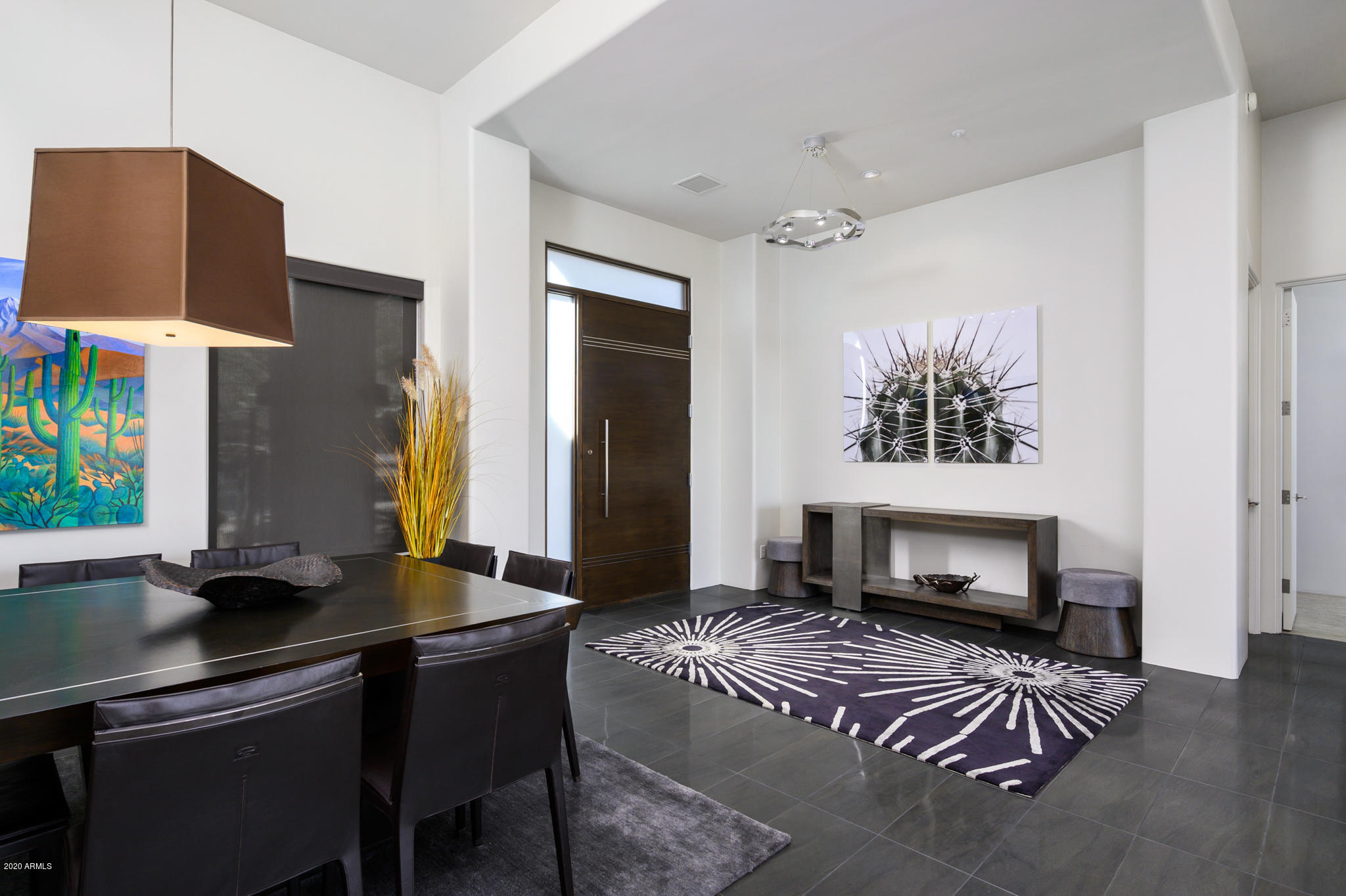 7953 East Thunderhawk Road Scottsdale, AZ 85255 - Photo 39 of 40 a living room with furniture and a fireplace