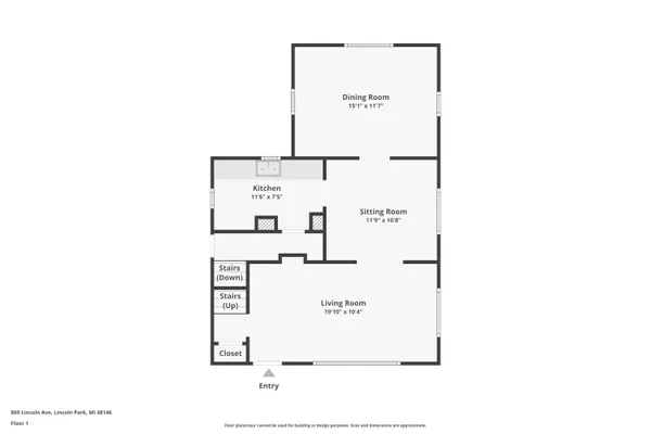 $132,000 | 869 Lincoln Avenue, Lincoln Park, MI 48146