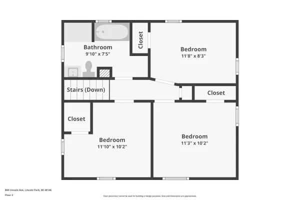 $132,000 | 869 Lincoln Avenue, Lincoln Park, MI 48146