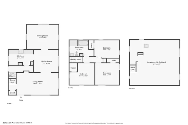 $144,900 | 869 Lincoln Avenue, Lincoln Park, MI 48146