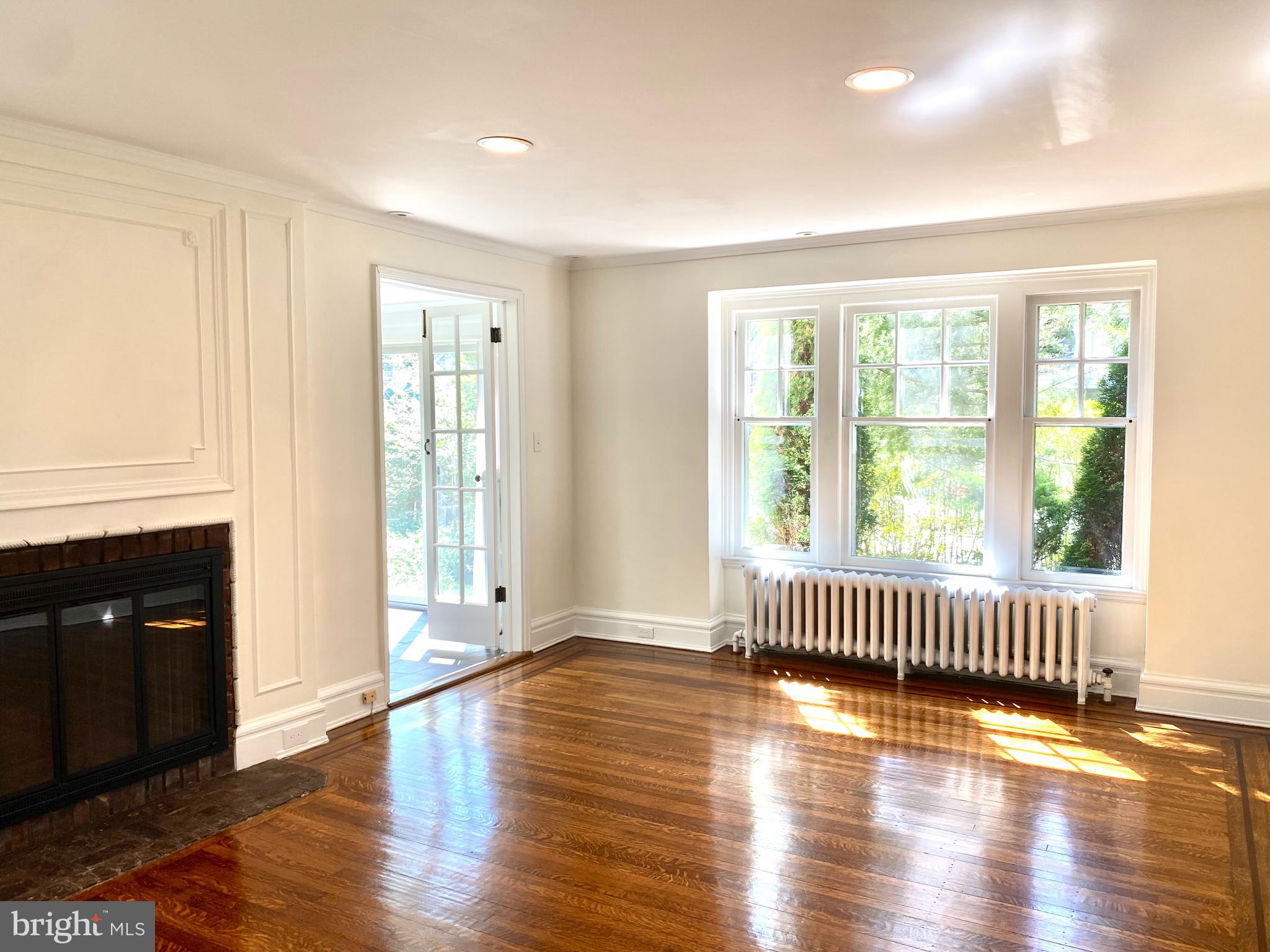 14 Snowden Road Bala Cynwyd, PA 19004 - Photo 5 of 59 Light filled living room, wood burning fireplace
