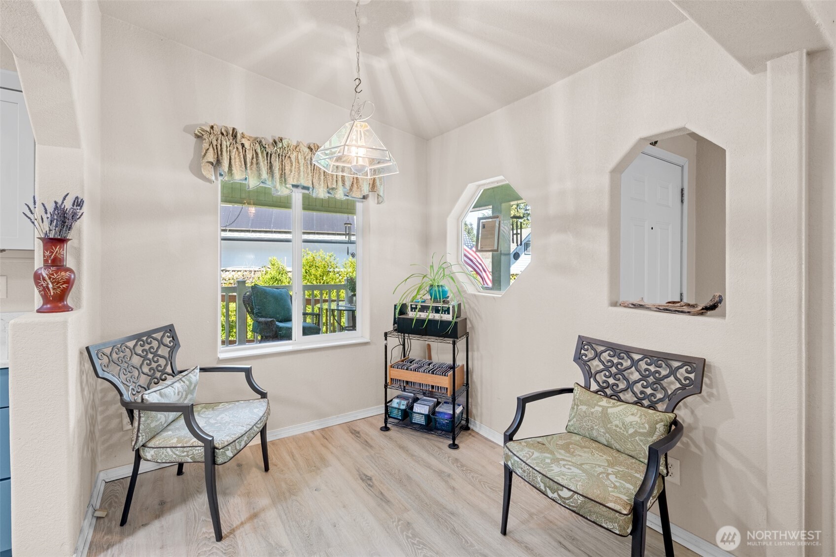 423 Fleming Drive Sequim, WA 98382 - Photo 6 of 33 a living room with furniture and a wooden floor