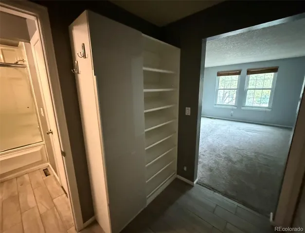 a view of closet area