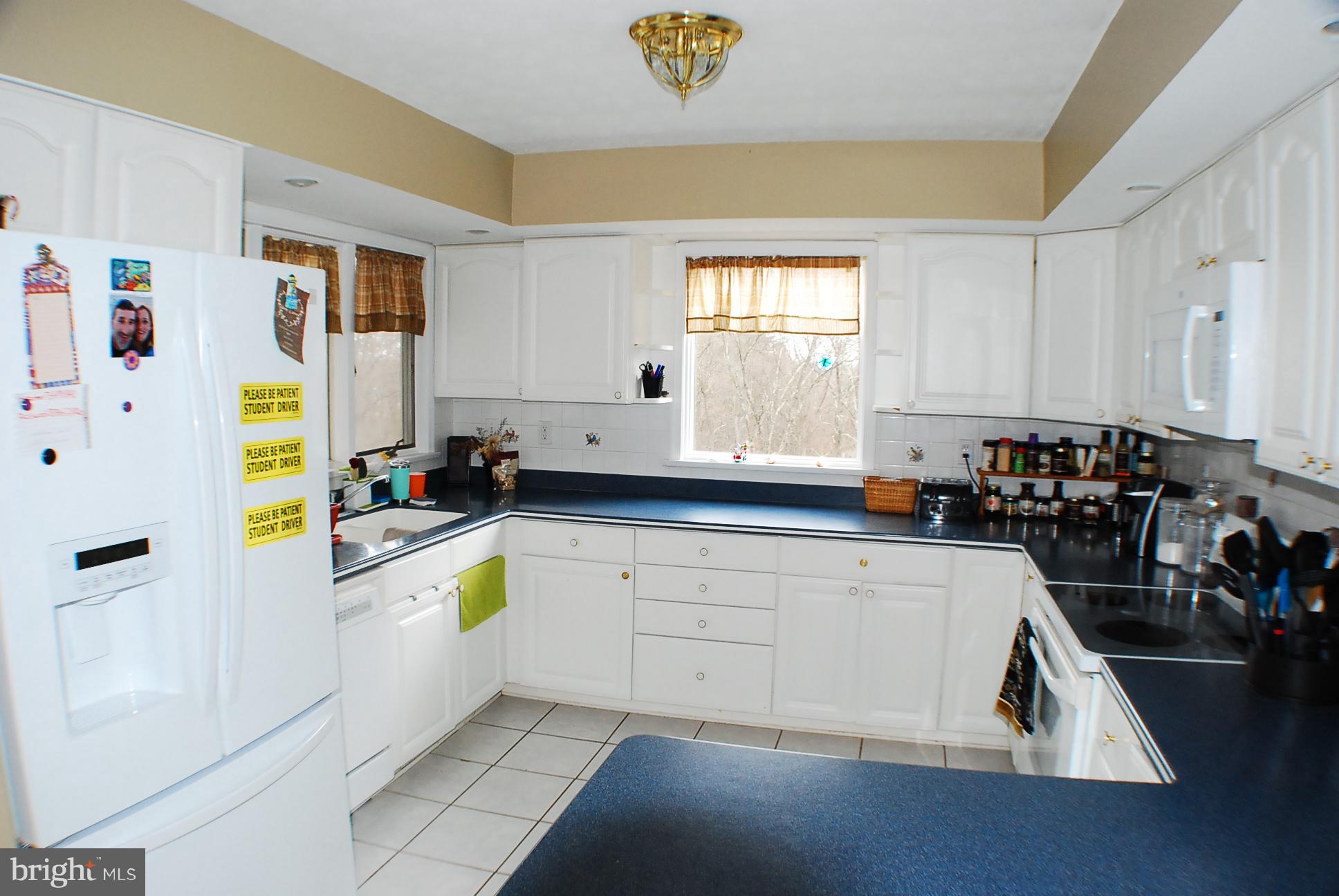350 Redland Road Cross Junction, VA 22625 - Photo 2 of 30 a kitchen with a refrigerator a stove a sink a dining table and chairs