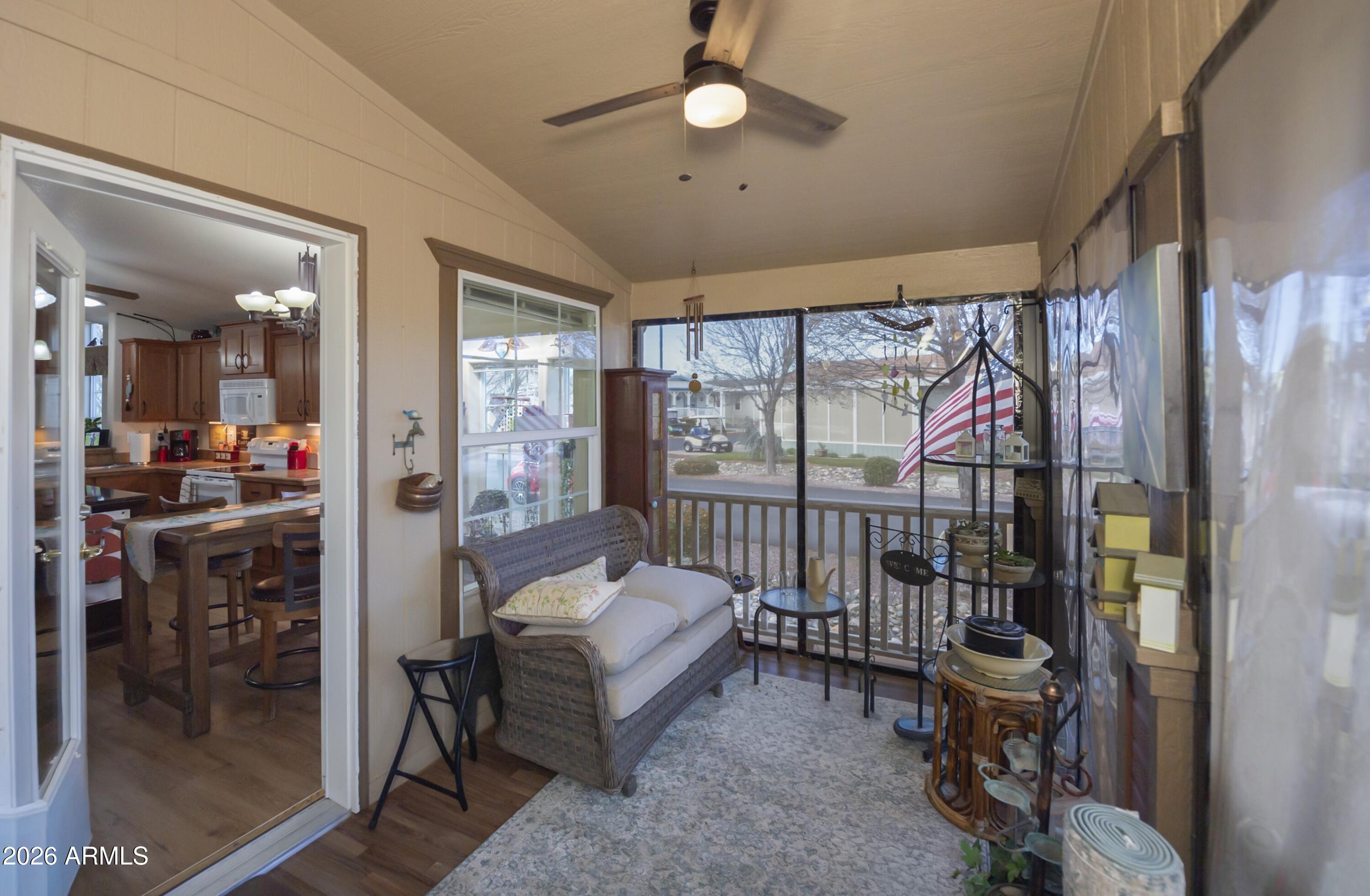 11250 East State Rte 69, Unit 2231 Dewey, AZ 86327 - Photo 18 of 37 Screened In Back Deck